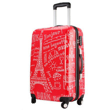Load image into Gallery viewer, Eiffel Tower Graffiti Suitcase