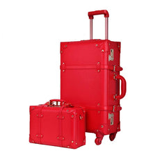 Load image into Gallery viewer, Red Suitcase Set