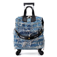 Load image into Gallery viewer, New Denim Suitcase