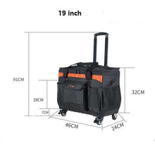 Load image into Gallery viewer, Black Multifunction Suitcase