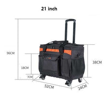 Load image into Gallery viewer, Black Multifunction Suitcase