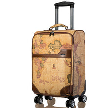 Load image into Gallery viewer, World Map Suitcase